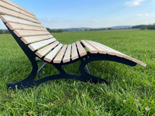 Wellenliege Waldsofa mehrfach verstellbar rollbar Gartenliege