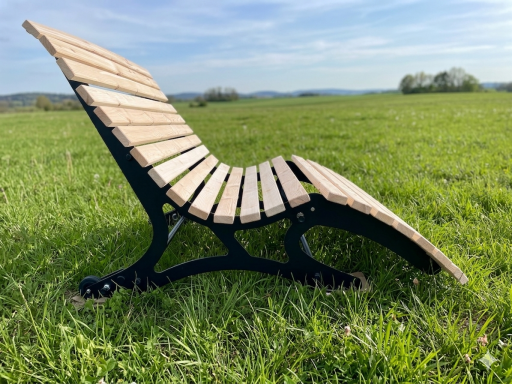 Wellenliege Waldsofa mehrfach verstellbar rollbar Gartenliege