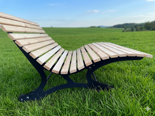 Wellenliege Waldsofa mehrfach verstellbar rollbar Gartenliege