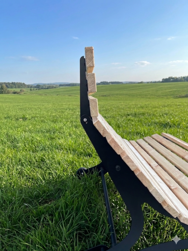 verstellbares Kopfteil Wellenliege Waldsofa Gartenliege